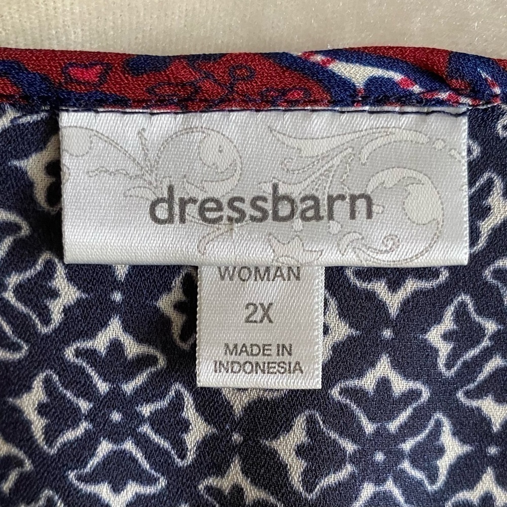 DRESS BARN-PAISLEY PRINT BLOUSE-SIZE 2X - Picture 9 of 9